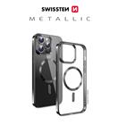 POUZDRO SWISSTEN CLEAR JELLY MagStick METALLIC PRO IPHONE 16 ČERNÉ