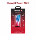 SKLO SWISSTEN FULL GLUE, COLOR FRAME, CASE FRIENDLY PRO HUAWEI P SMART 2021 ČERNÉ