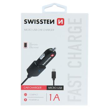 SWISSTEN CL AUTONABÍJEČKA MICRO USB 1A POWER