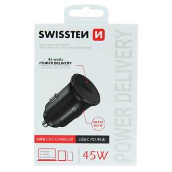 SWISSTEN CL ADAPTÉR PD3.0 45W ČERNÝ